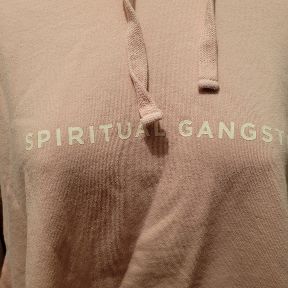 Spiritual gangster blush pink hoodie - Picture 2 of 3